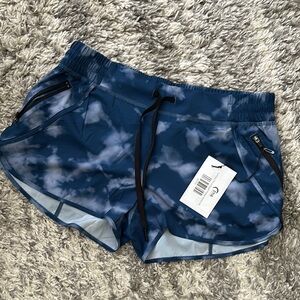 Women's Blue Tie-Dye Shorts